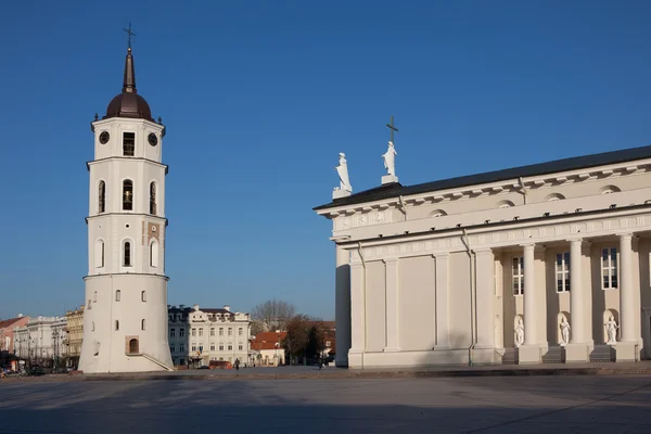 Cathedral square in Vilnius — Stock Photo, Image