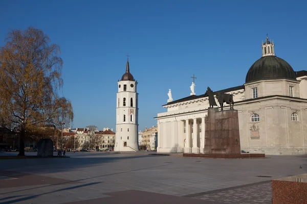 Placu katedralnym w Wilnie — Zdjęcie stockowe