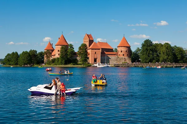 Trakai Kasteel, Litouwen eiland — Stockfoto