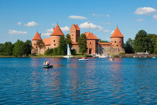 Trakai Kasteel, Litouwen eiland — Stockfoto