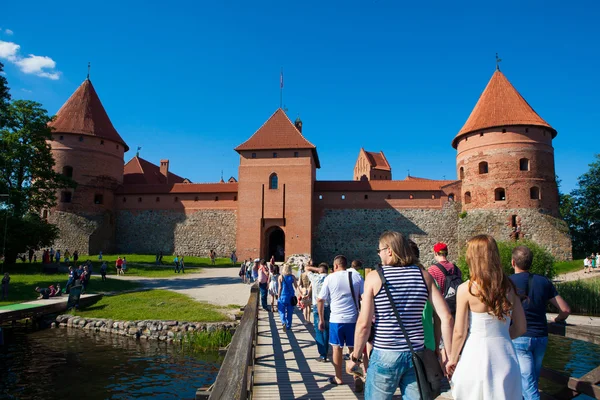 Trakai Kasteel, Litouwen eiland — Stockfoto