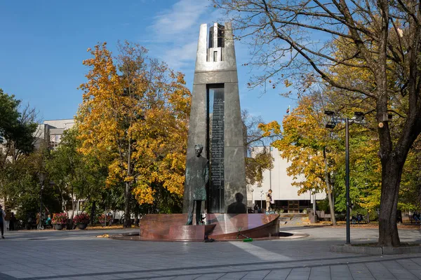 Vilnius Litouwen Oktober 2021 Monument Voor Vincas Kudirka Auteur Van — Stockfoto