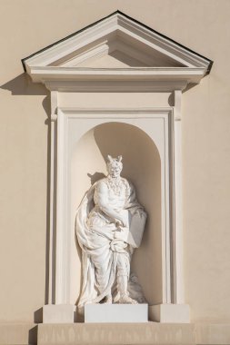Peygamber Musa duvardaki Vilnius Katedrali, Litvanya'nın heykeli