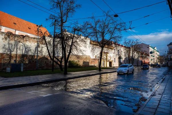 Vilnius Litvanya Ekim 2021 Rudininku Caddesi Ndeki Vilnius Ortaçağ Şehir — Stok fotoğraf