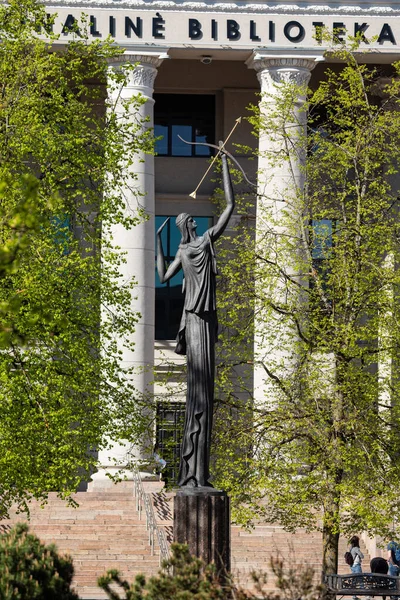 Вільнюс Литва Травня 2021 Статуя Послання Юозаса Кестутіса Патамсіса 2011 — стокове фото