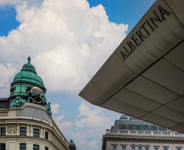 Vídeň Rakousko Listopadu 2021 Vstup Albertinského Muzea Albertina Jednou Nejvýznamnějších — Stock fotografie