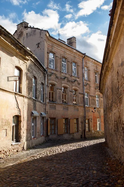 Picturesque Cinématographique Rue Dvasios Dans Vieille Ville Vilnius Lituanie — Photo