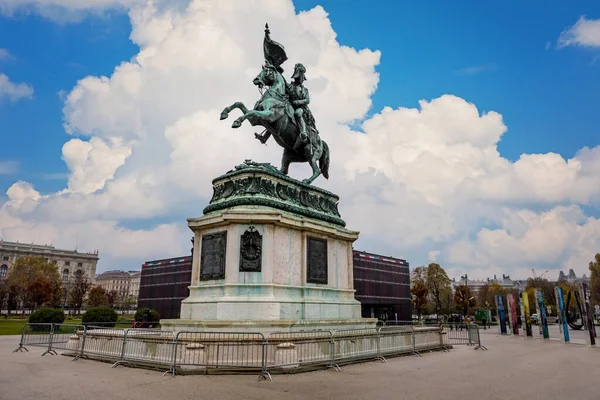 Vienna Austria November 2021 Equestrian Statue Archduke Charles Austria Erzherzog — ストック写真