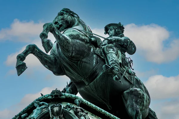 Vienna Austria November 2021 Equestrian Statue Prince Eugene Savoy Heldenplatz — 图库照片