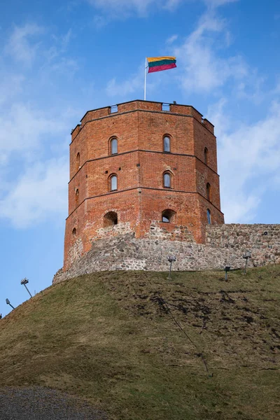 Vilnius Lithuania March 2022 Gediminas Tower Hill Old Town Center — Photo