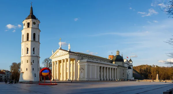 Vilnius Lithuania April 2022 Cathedral Basilica Stanislaus Ladislaus Main Roman — Fotografia de Stock