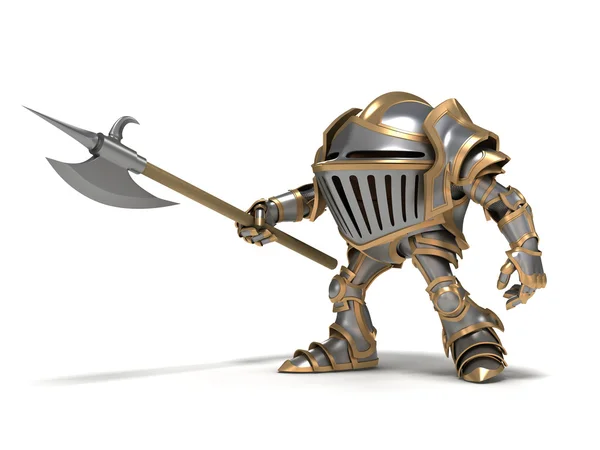 Attacking knight — Stock Photo, Image