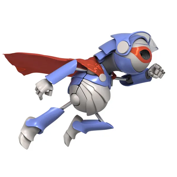 Roboter-Superheld — Stockfoto