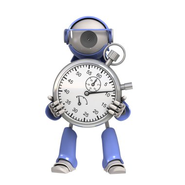 kronometre ile robot