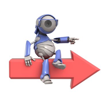 Sonraki simgesi ve robot