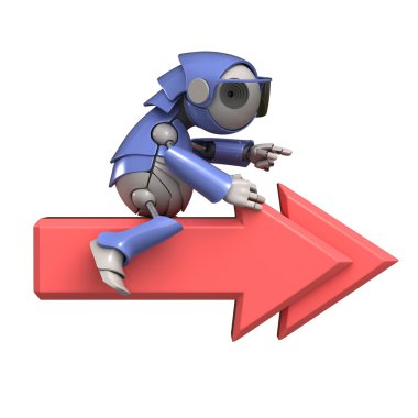 Sonraki simgesi ve robot
