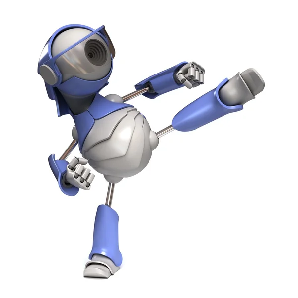 Roboter-Karateka — Stockfoto