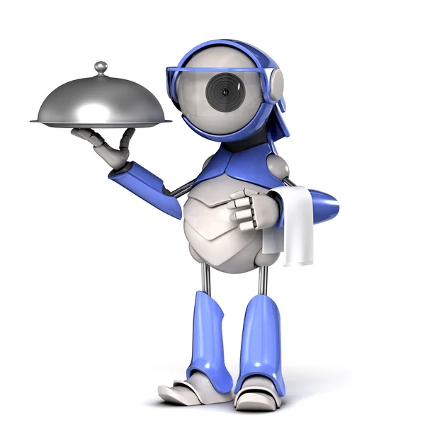 Robot servitör — Stockfoto