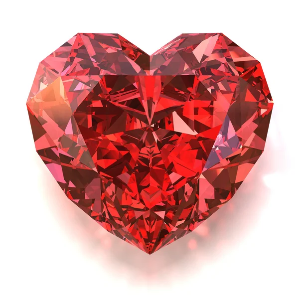 Ruby heart — Stock Photo, Image