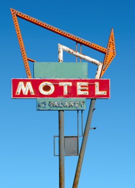 Vintage motel sign clipart