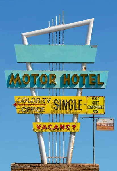 Vintage motel segno — Foto Stock