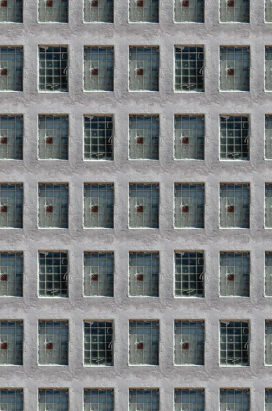 Nahtlose Wand aus Fenstern — Stockfoto