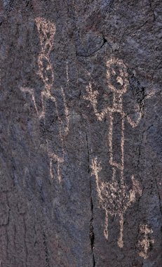 Petroglyph savaşçı