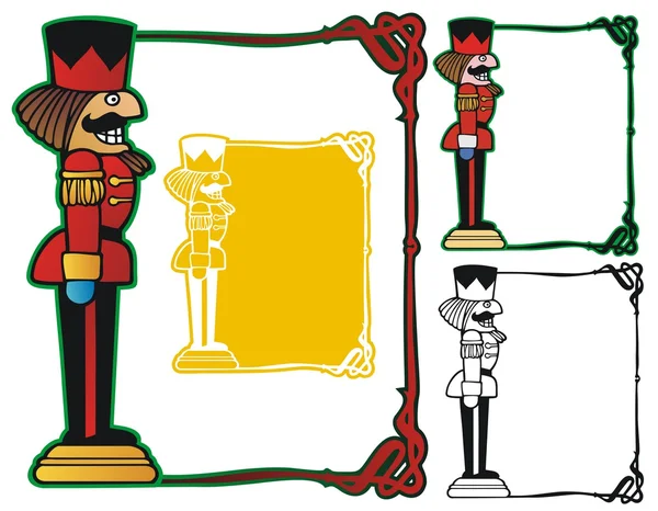 Рамка солдата Щелкунчика — стоковый вектор