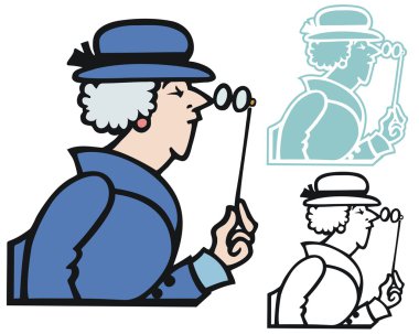 Suspicious character clipart