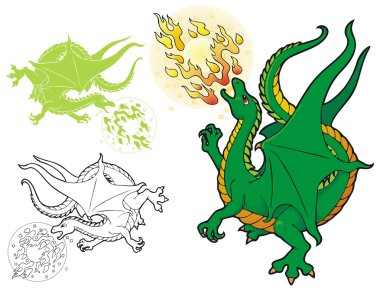 Yangın nefes dragon.