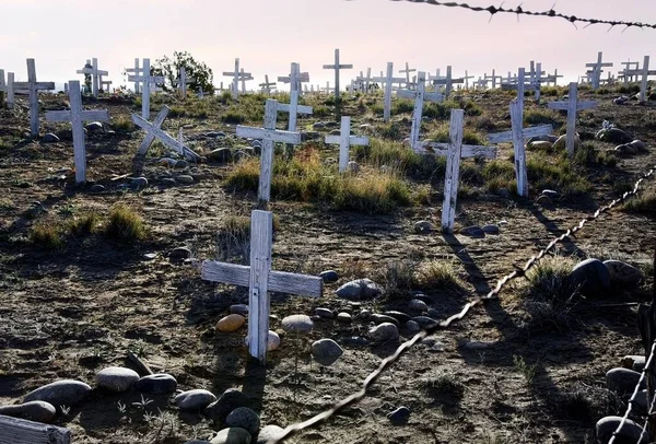 Graves Unknown Victims Spanish Flu Farmington New Mexico — Stock Photo, Image