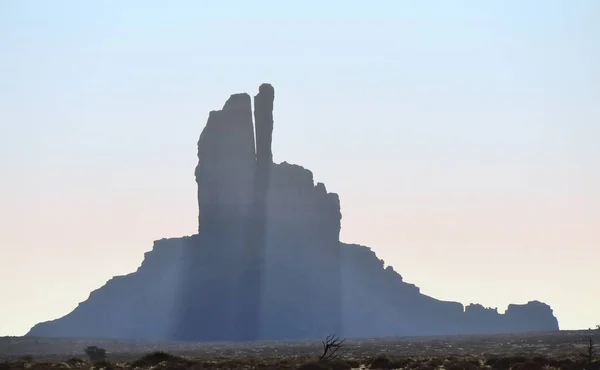 Frühmorgendliches Sonnenlicht Tal Des Denkmals Utah — Stockfoto