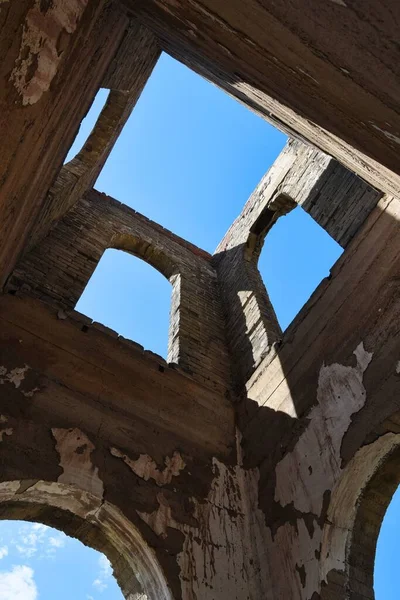 Burned Ruin Church Colorado — Stock Photo, Image