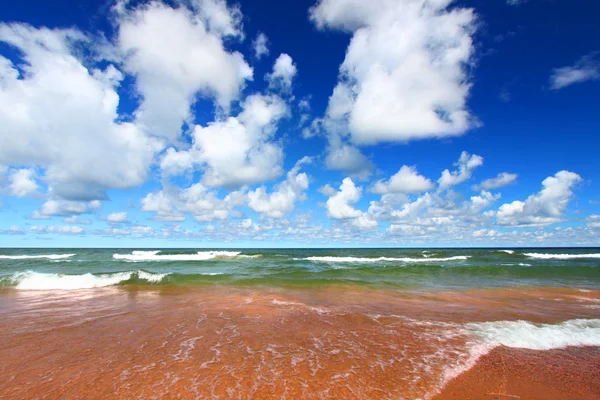 Badestrand am See — Stockfoto