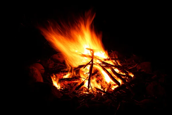 Camp Fire Background — Stock Photo, Image