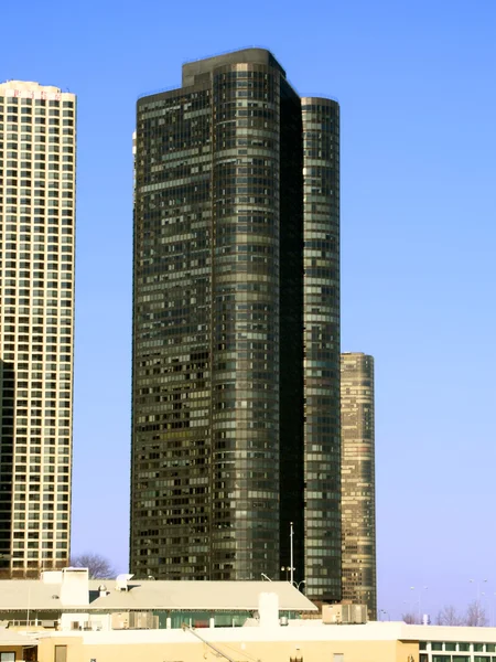 Harbor punkt skyskrapa chicago — Stockfoto