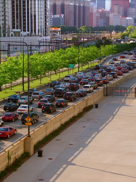 Chicago Lake Shore Drive Traffic — Stock Photo, Image