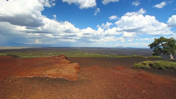 Kratrar på månen national monument — Stockvideo