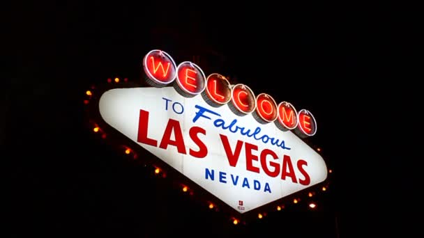 Muhteşem las Vegas'a hoş geldiniz — Stok video