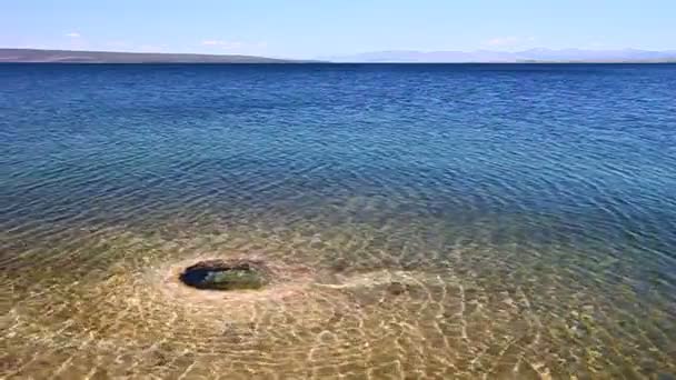 Grote cone - het nationaal park yellowstone — Stockvideo