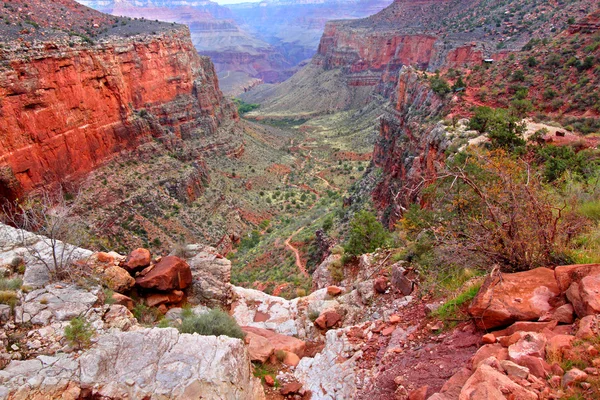 Anjo brilhante trilha grand canyon — Fotografia de Stock