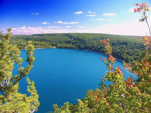 Devils lake park do estado de wisconsin — Fotografia de Stock