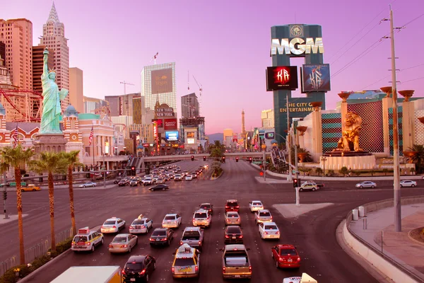 Las Vegas strip zonsondergang — Stockfoto