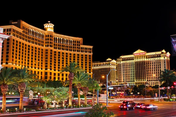 Bellagio och caesars palace — Stockfoto