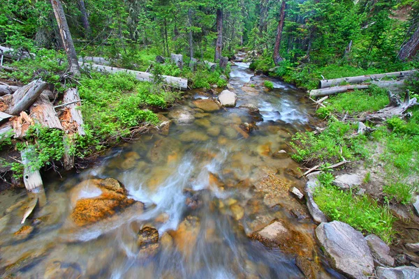 Duże Tipi creek w stanie wyoming — Zdjęcie stockowe