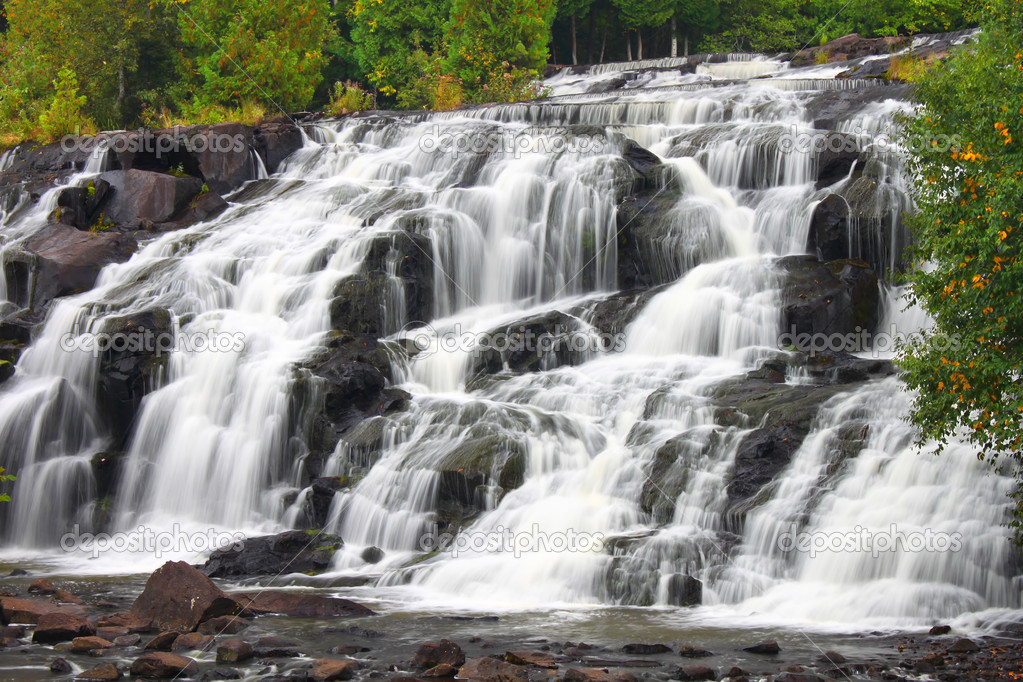 Bond Falls in northern Michigan