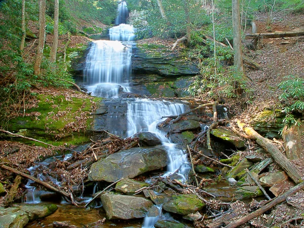 Upper Desoto Falls Geórgia — Fotografia de Stock