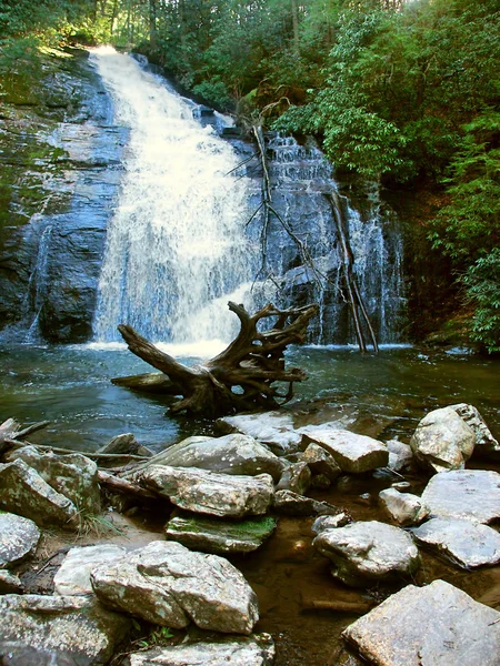 Øvre Helton Creek Falls i Georgien - Stock-foto