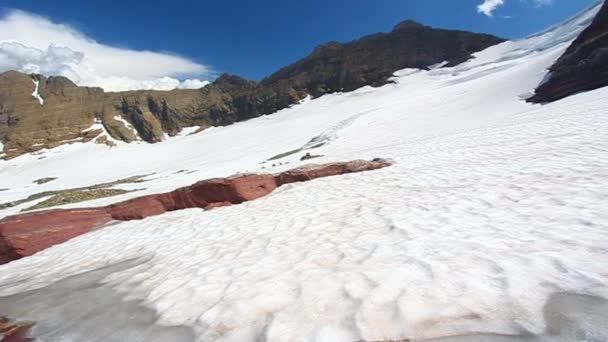 Sperry-Gletscher im Montana — Stockvideo