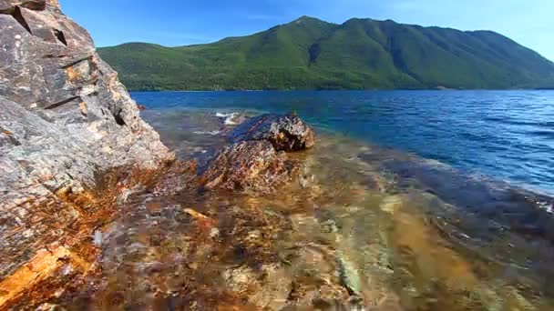 Fels-Point-Gletschernationalpark — Stockvideo